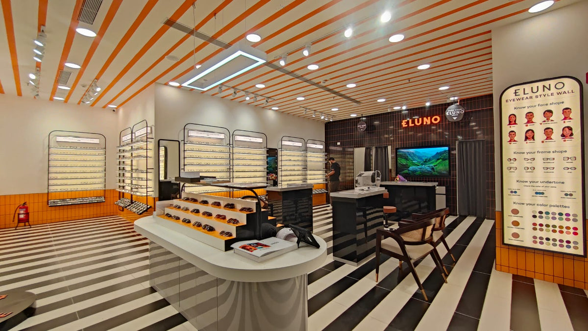 Eluno Eyewear Vega City store front