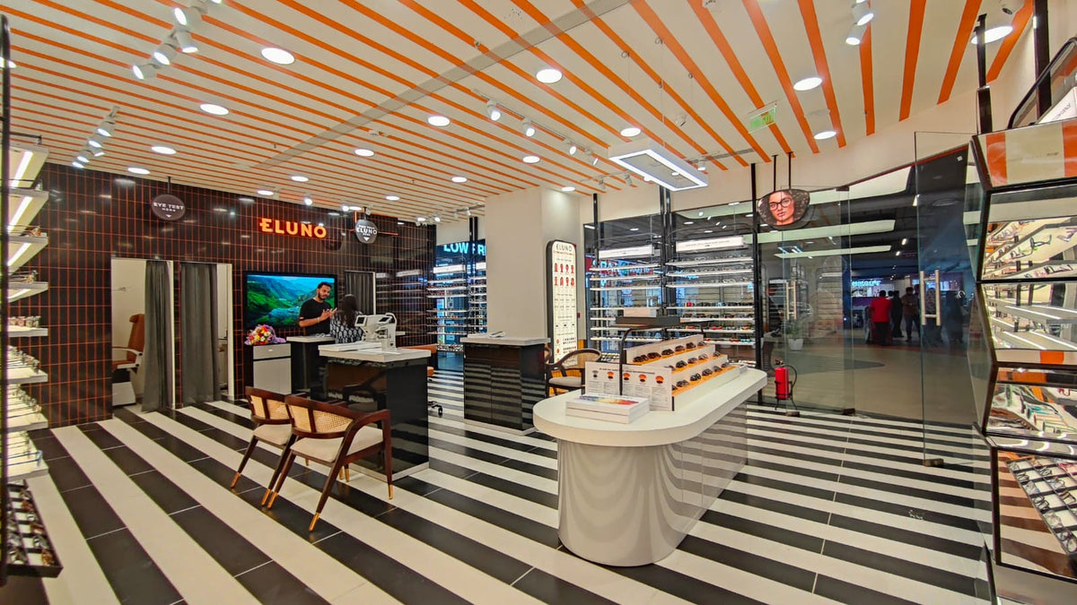 Inside the Eluno Eyewear store at Vega City Mall