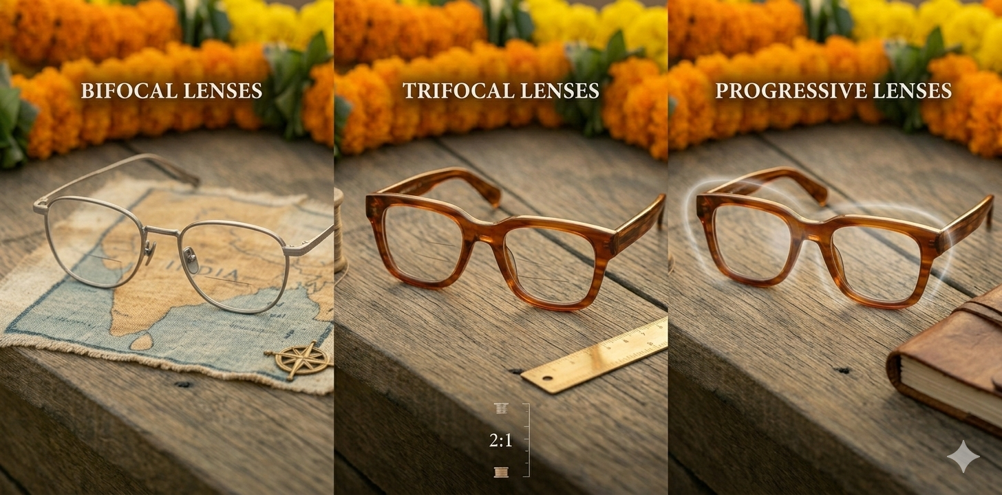 Bifocal vs Trifocal vs Progressive Lenses Explained Simply