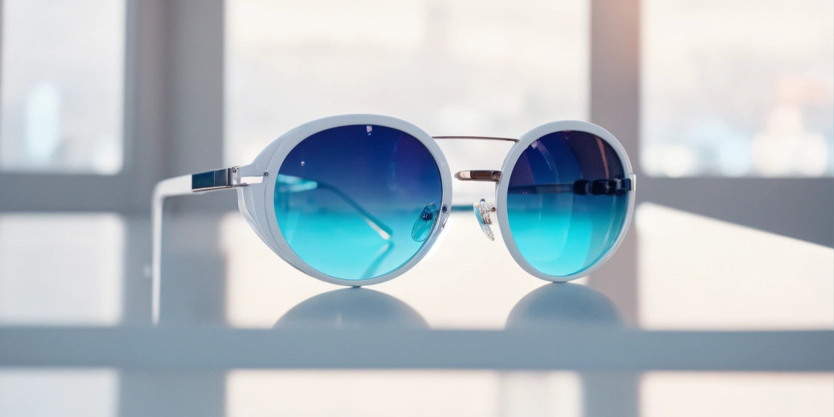 Blue Sunglasses Outfit: Cool Tone Eyewear