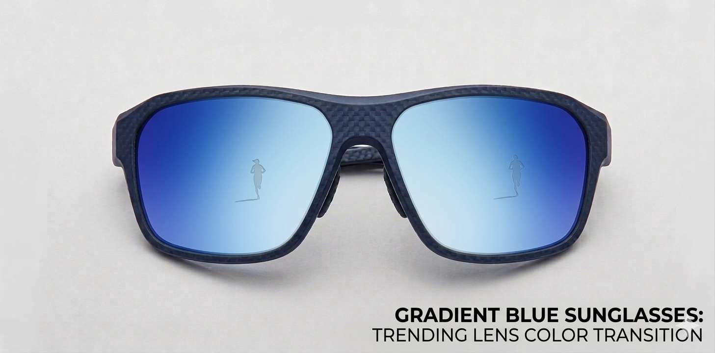 Gradient Blue Sunglasses: Trending Lens Color Transition