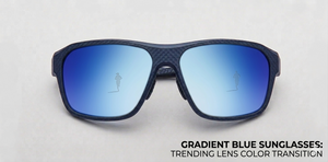 Gradient Blue Sunglasses: Trending Lens Color Transition