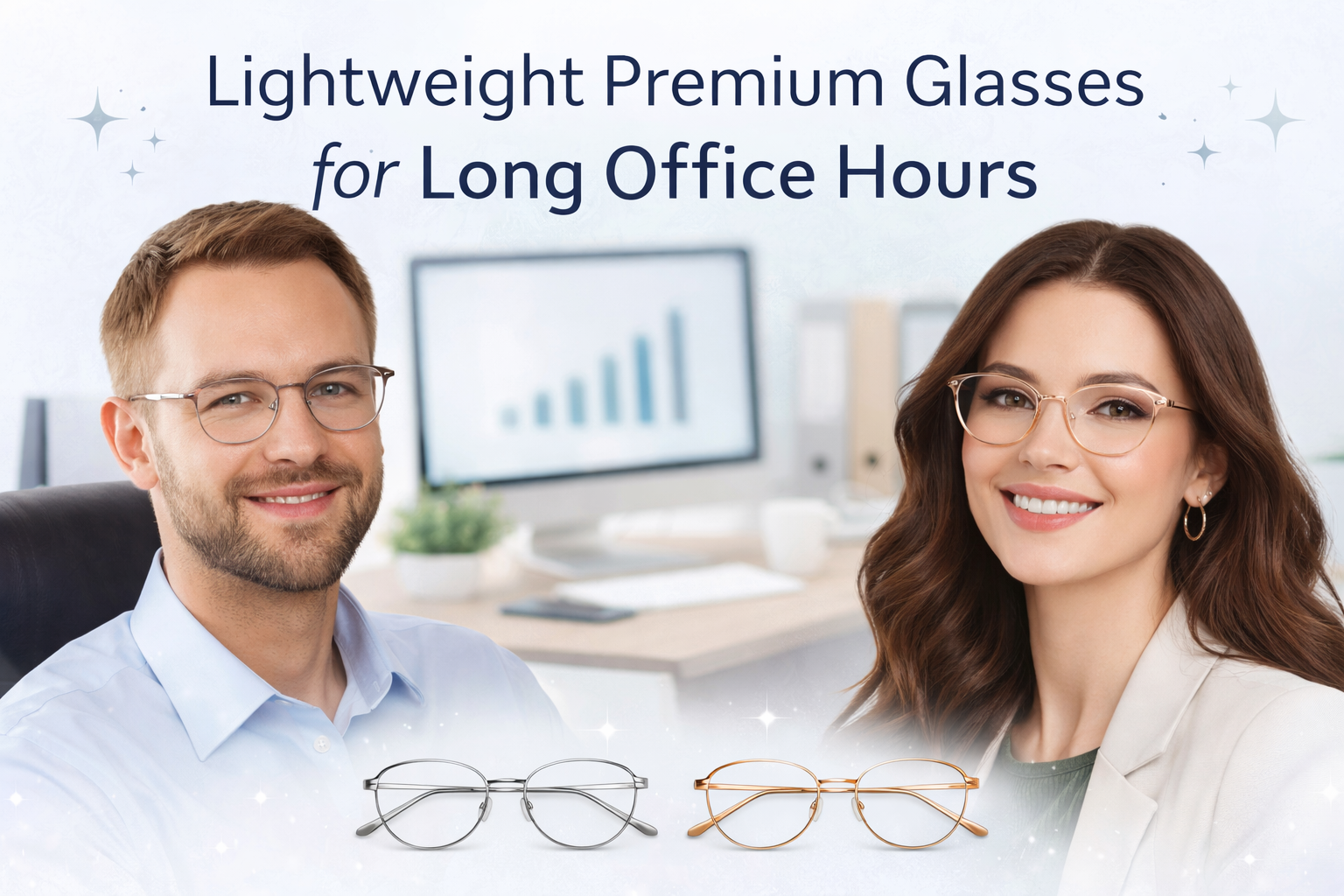 Lightweight Premium Glasses for Long Office Hours