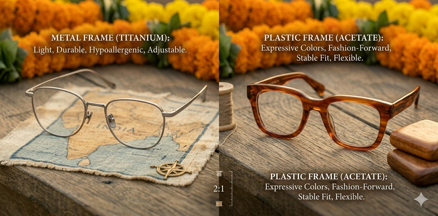Metal vs Plastic Frames: Long-Term Comfort Comparison