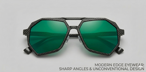 Modern Edge Eyewear: Sharp Angles & Unconventional Design