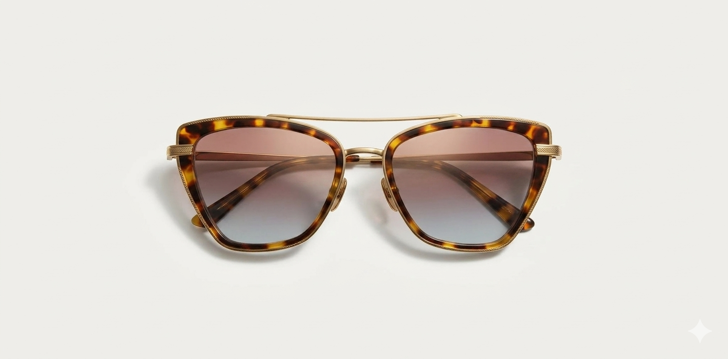 Tortoiseshell Sunglasses Outfit: Patterned Eyewear Style
