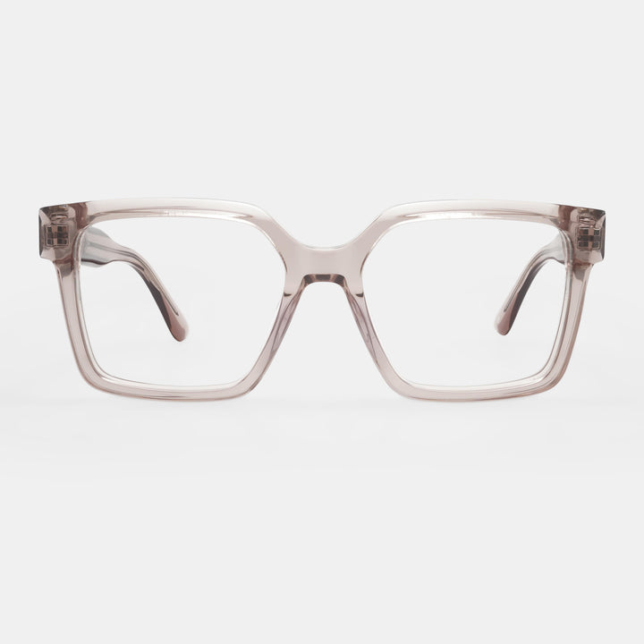 Pink eyeglasses