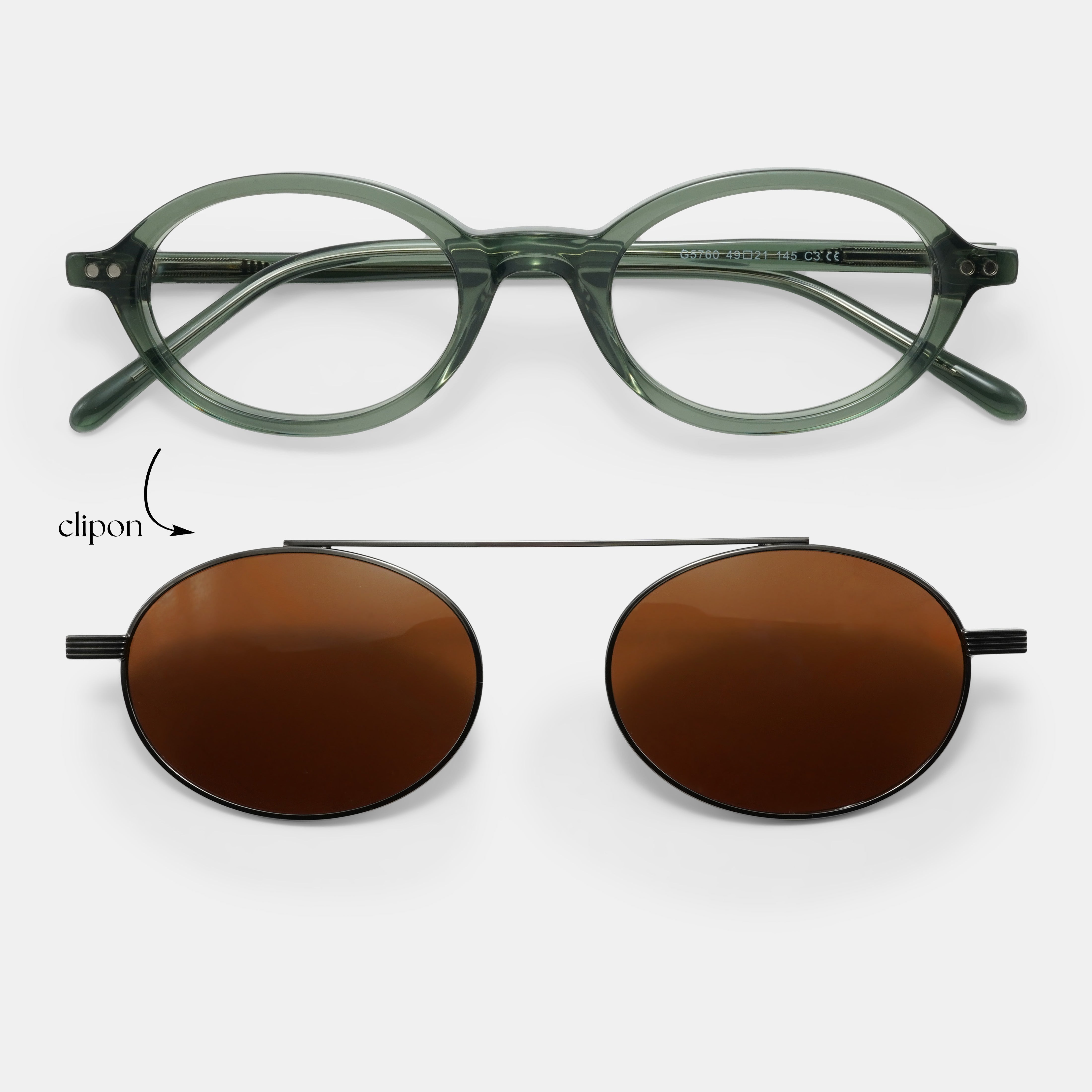 Green eyeglasses