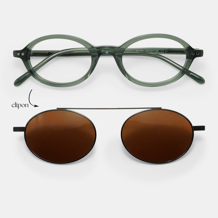 Green eyeglasses