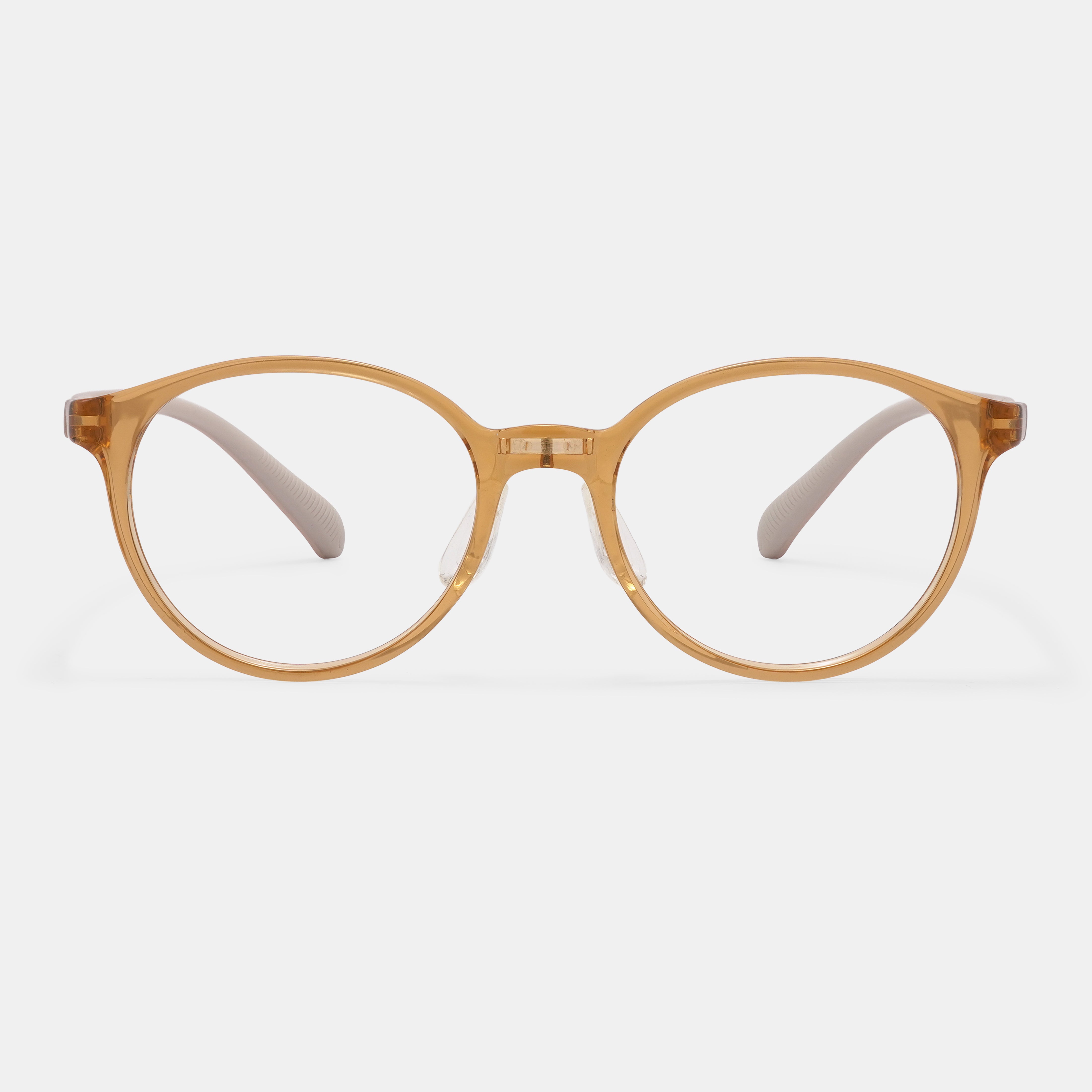 brown eyeglasses