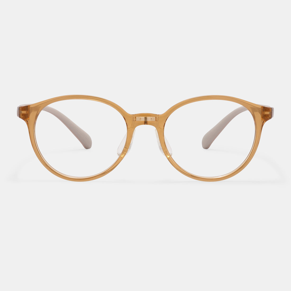 brown eyeglasses