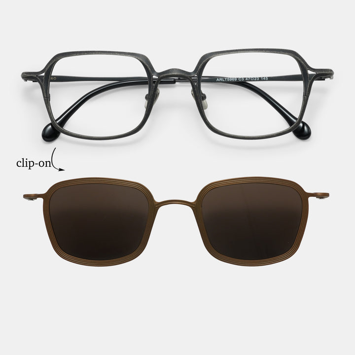 Gunmetal spectacles
