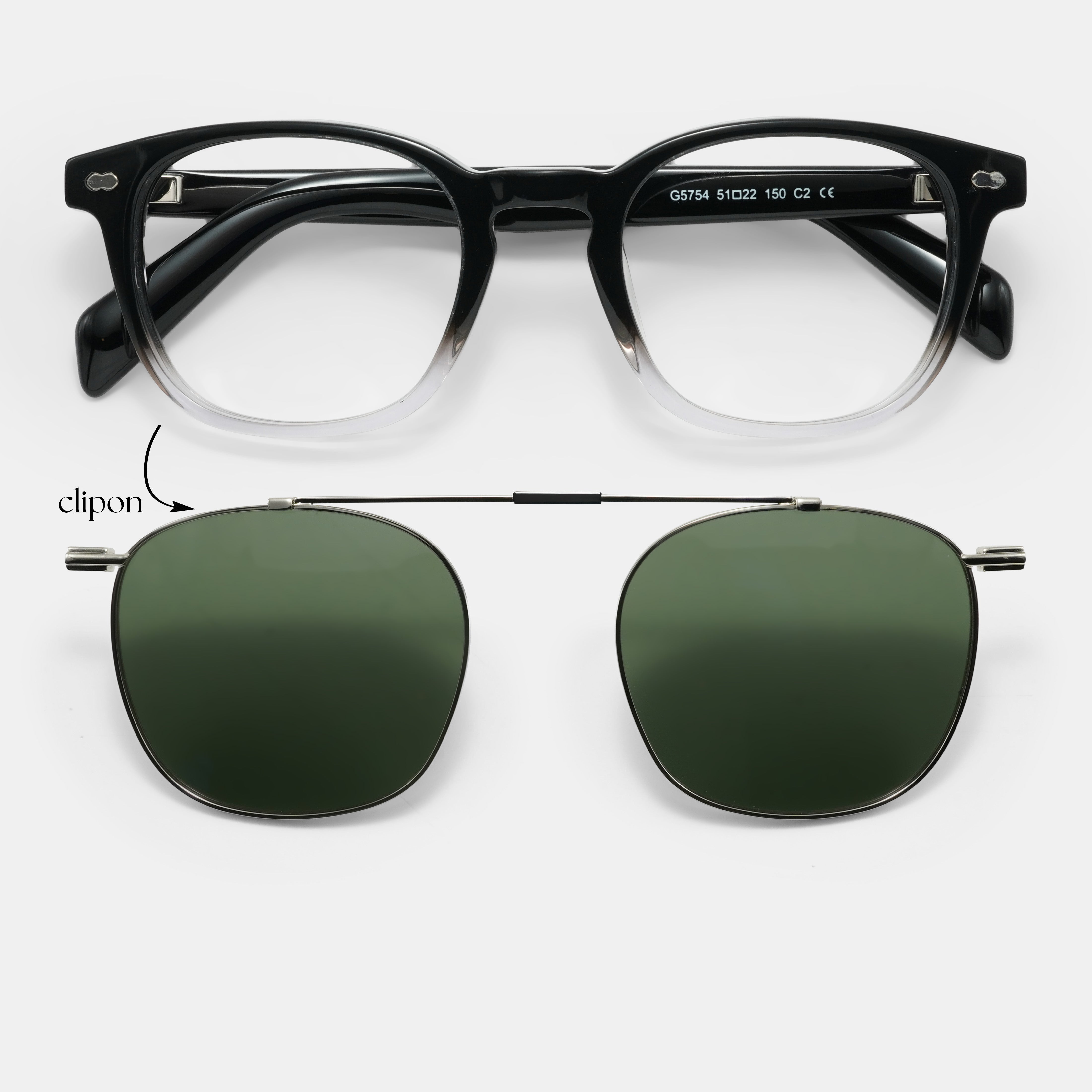 black spectacles