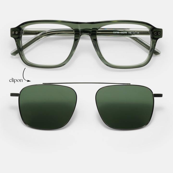 Green Eyeglasses