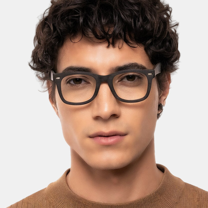 Brown eyeglasses