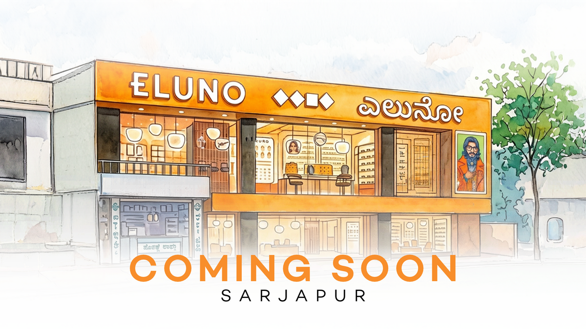 Eluno Eyewear Sarjapur store illustration - coming soon